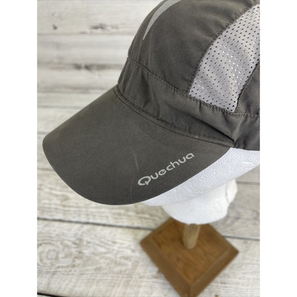QUECHUA hat 5-panel Style Lightweight Adjustable Cap Hat Running Gray Phantom - Picture 2 of 7